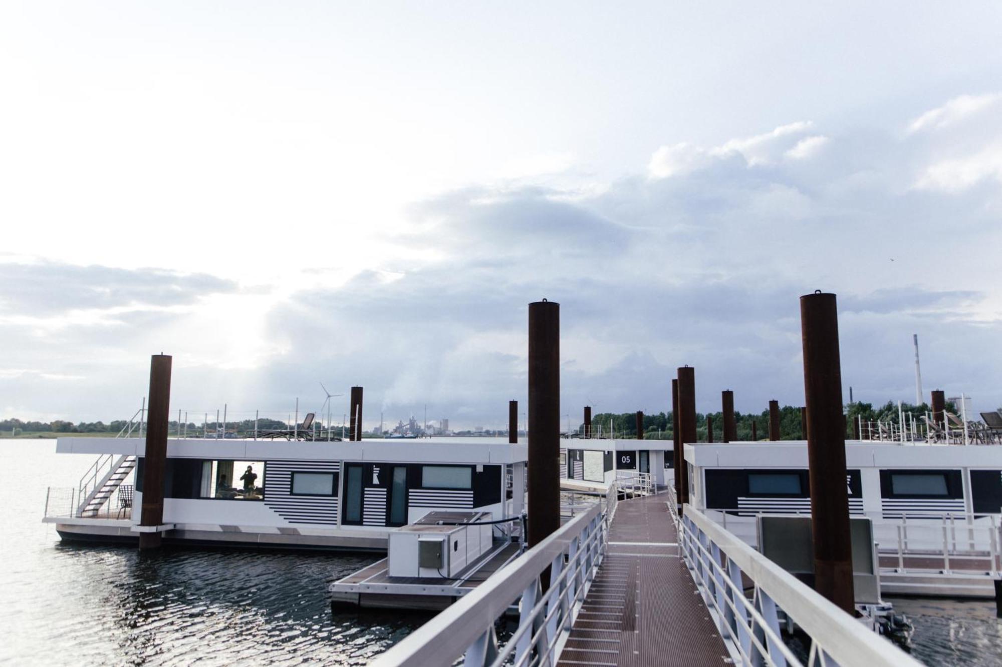 Hausboote Am Lankenauer Hoeft BRE Esterno foto