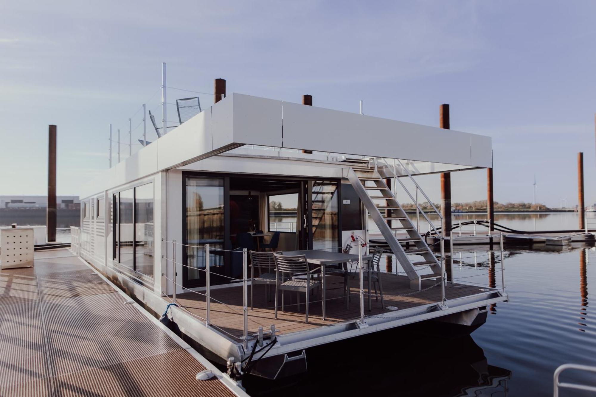 Hausboote Am Lankenauer Hoeft BRE Esterno foto