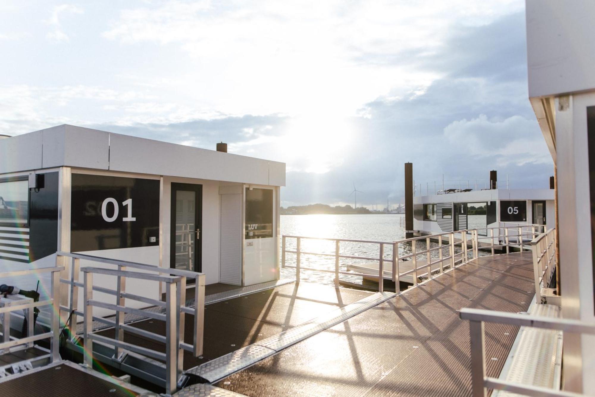 Hausboote Am Lankenauer Hoeft BRE Esterno foto