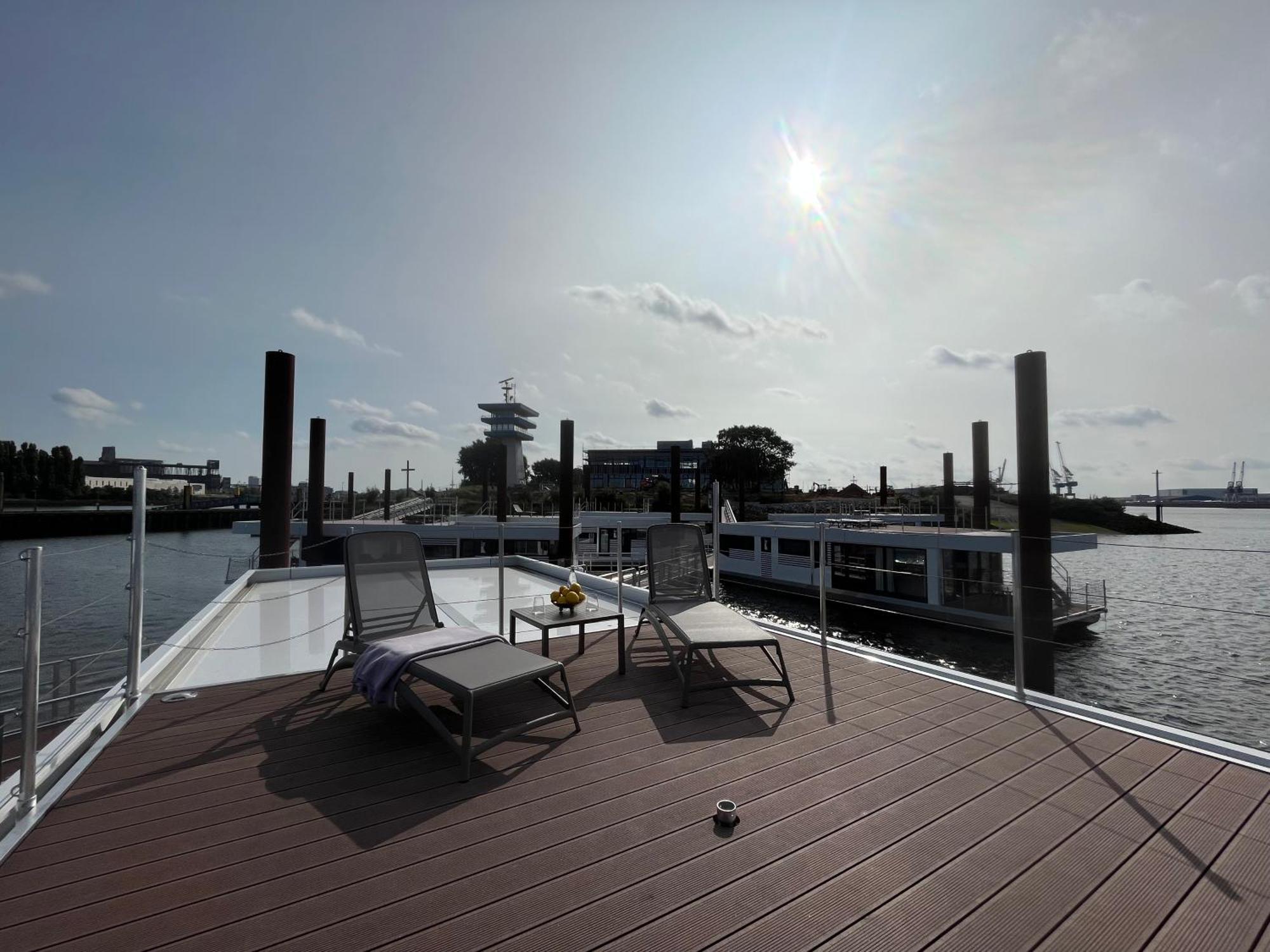 Hausboote Am Lankenauer Hoeft BRE Esterno foto