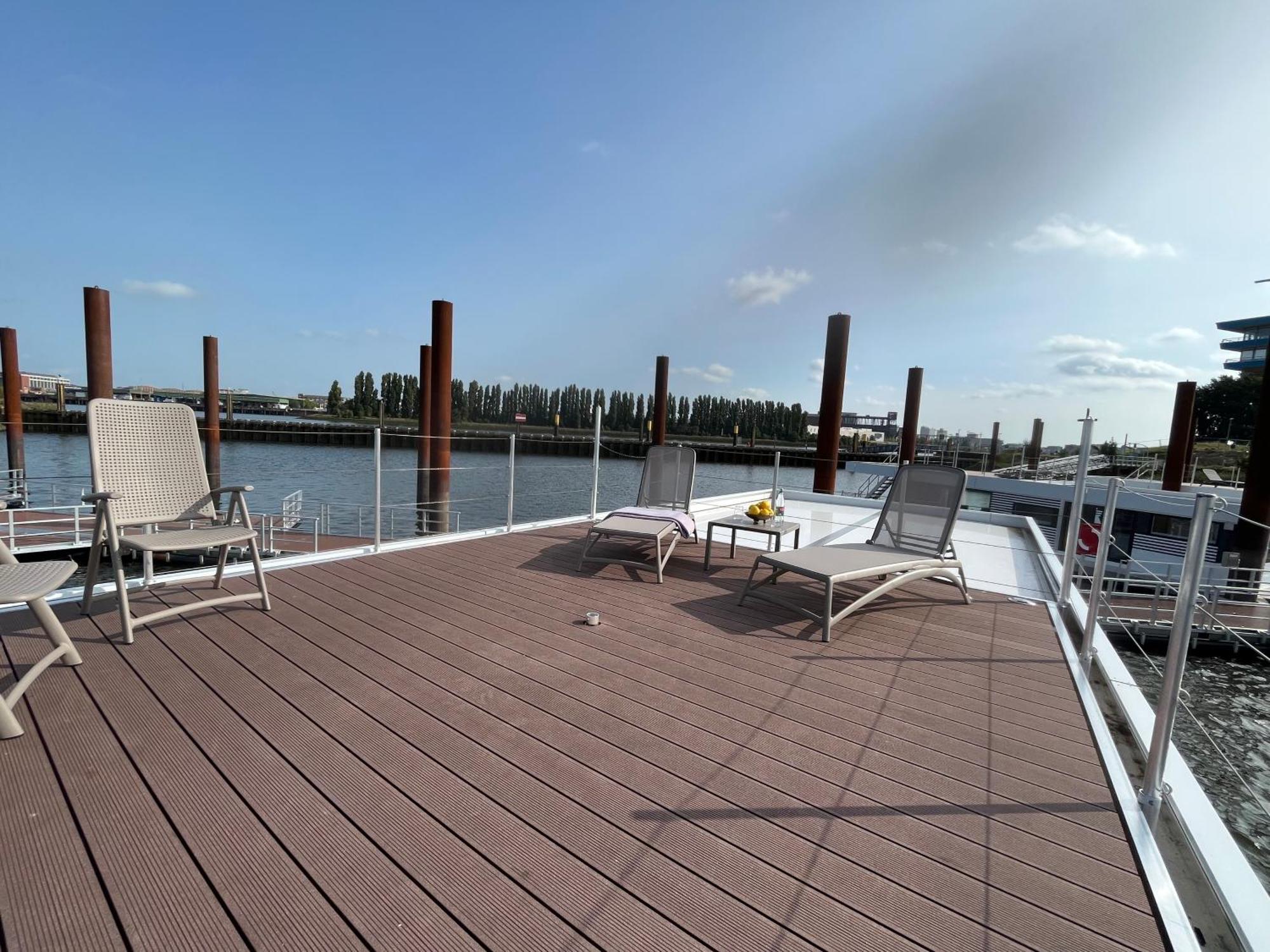 Hausboote Am Lankenauer Hoeft BRE Esterno foto