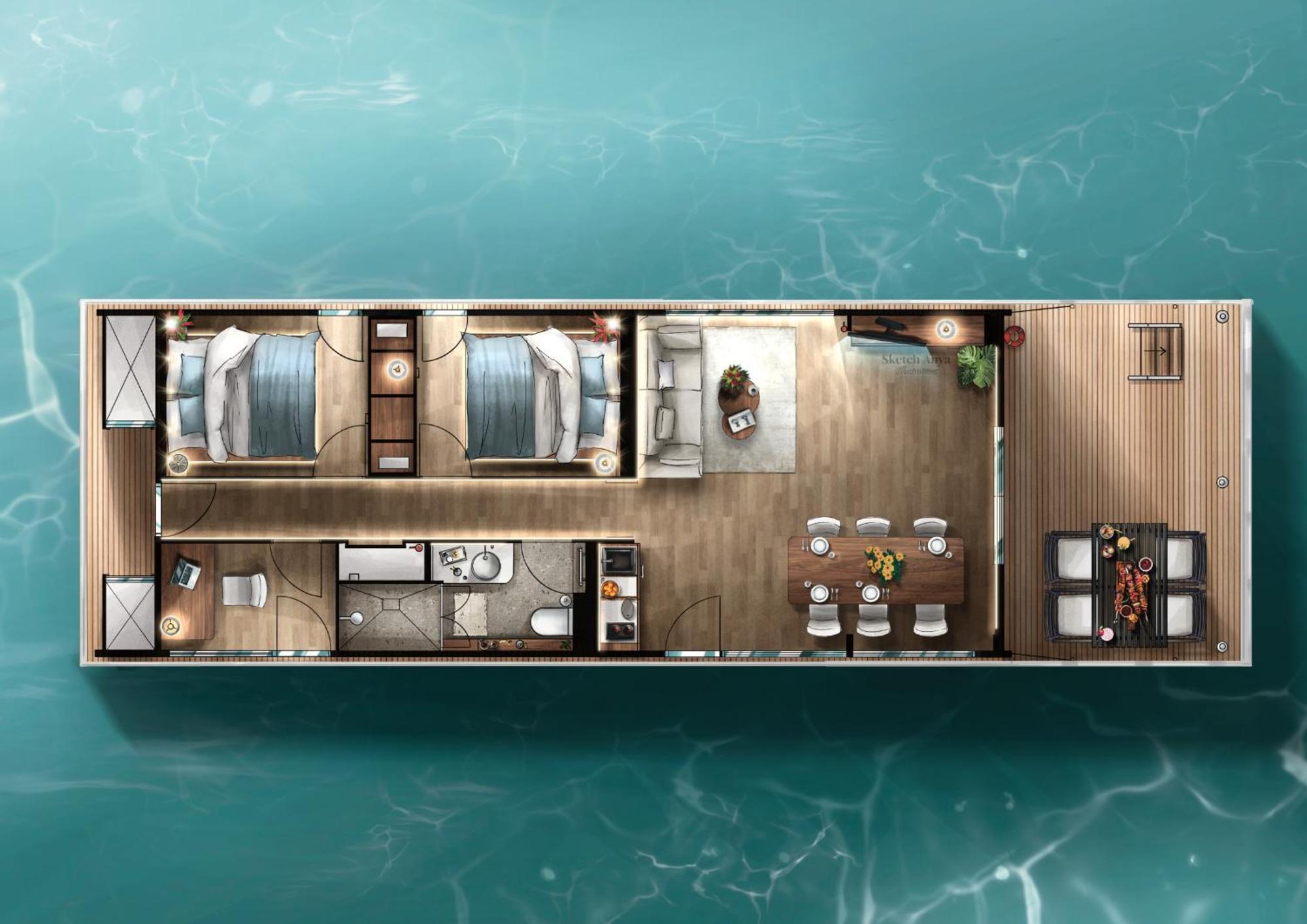 Hausboote Am Lankenauer Hoeft BRE Esterno foto